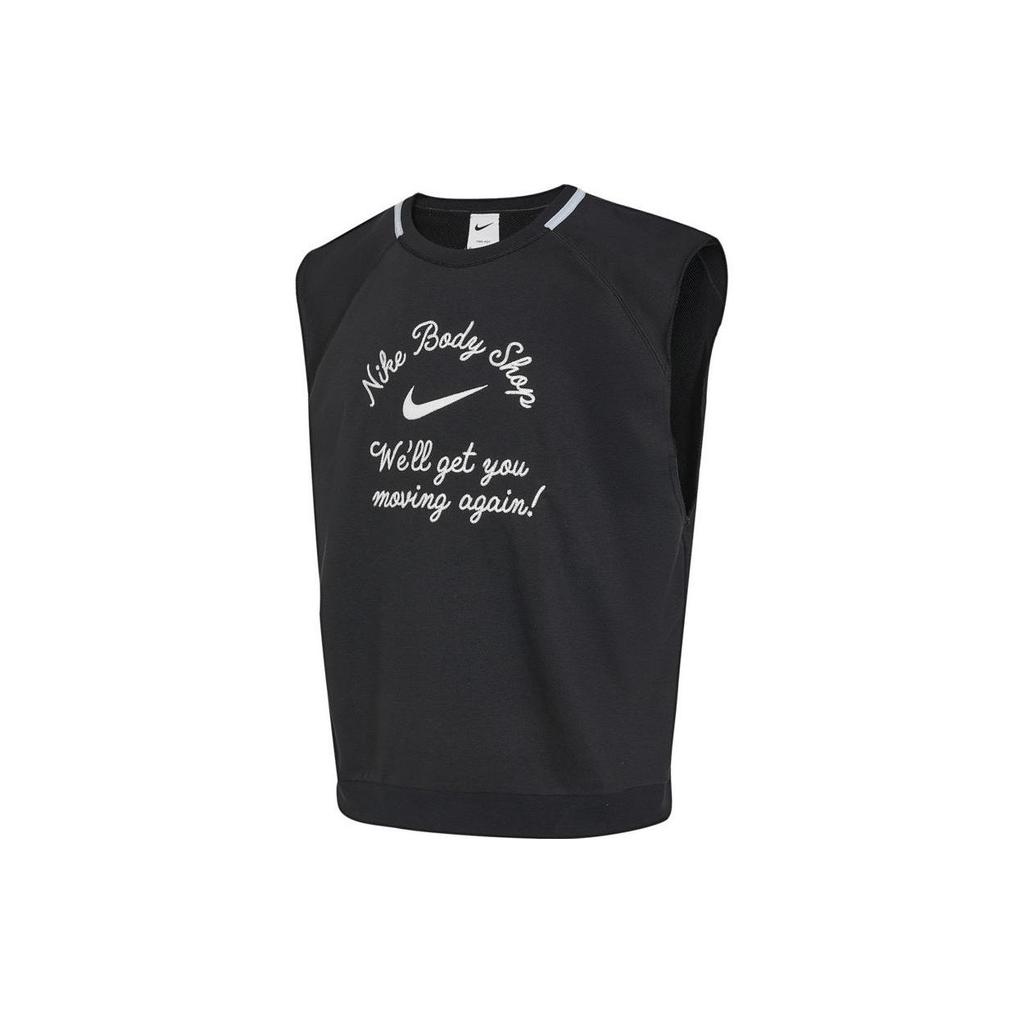 Nike Мужской топ без рукавов с логотипом Alphabet, черный DX0883-010