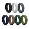 7 штук в упаковке, 8 мм, скошенные силиконовые кольца: Мужские европейские и американские спортивные украшения для активного отдыха