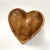 Vintage Wooden Heart Shaped Prayer Bowl with Cross and ‘Prayer’ Text - Perfect for Home Decor, Living Room or Prayer Room