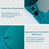 Flocking Inflatable Neck Pillow Portable Pillow Can Be Stored Self Filled Suitable For Outdoor Travel Camping Hiking