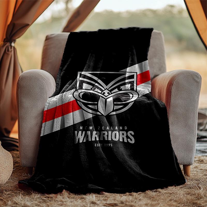 New Zealand Warrior Flannel Blanket Soft Warm All-Season Throw, Design for Camping, Car Travel, Hiking Sofa, Bed, Office Perfect Gift for Parties