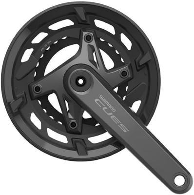 SHIMANO CUES Передняя звезда с цепью шатуны EFCU60002EX60C FC-U6000-2 Защита, Длина 175мм, 46/30T, 9/10 скоростей,