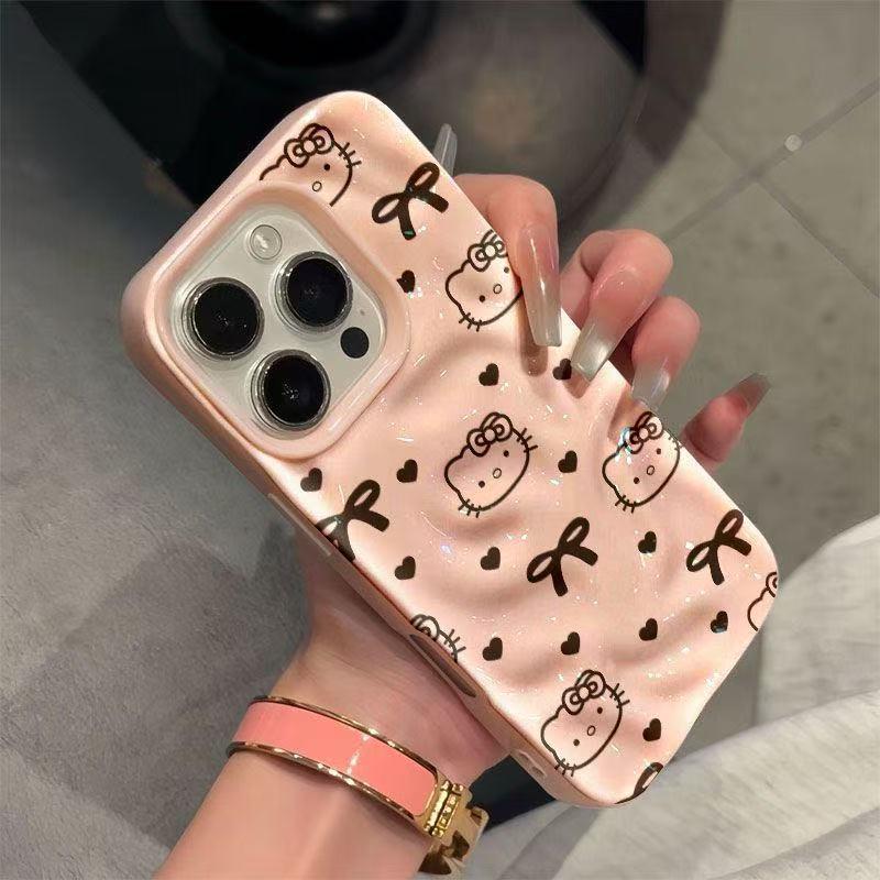 Мультяшный чехол-бантик с кошкой KT для Apple iPhone 17 и 17 Pro, 16 Pro Max