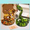 Simulation Snake Strip Plush Toy Cute Cartoon Funny Creative Decoration Doll