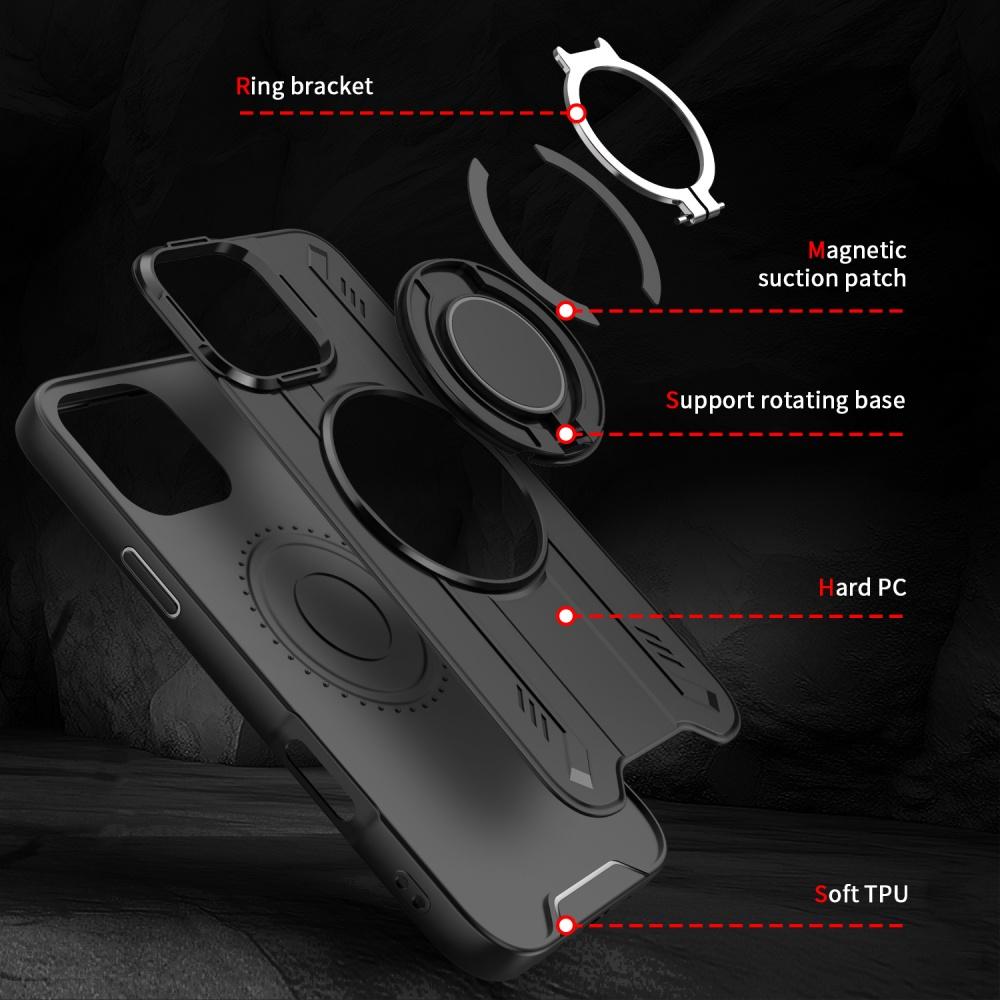 Luxury 360° Metal Ring Stand Phone Case for for iPhone 16 15 14 13 12 Pro Max 11 Armor Shockproof Phone Case Cover