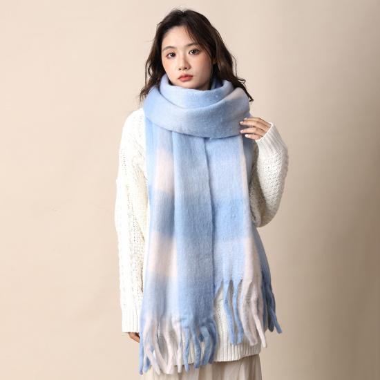 Ma Haimao Plush Scarf Women'S Winter 2024 New High End Korean Edition Versatile Warm Thick Neck Shawl