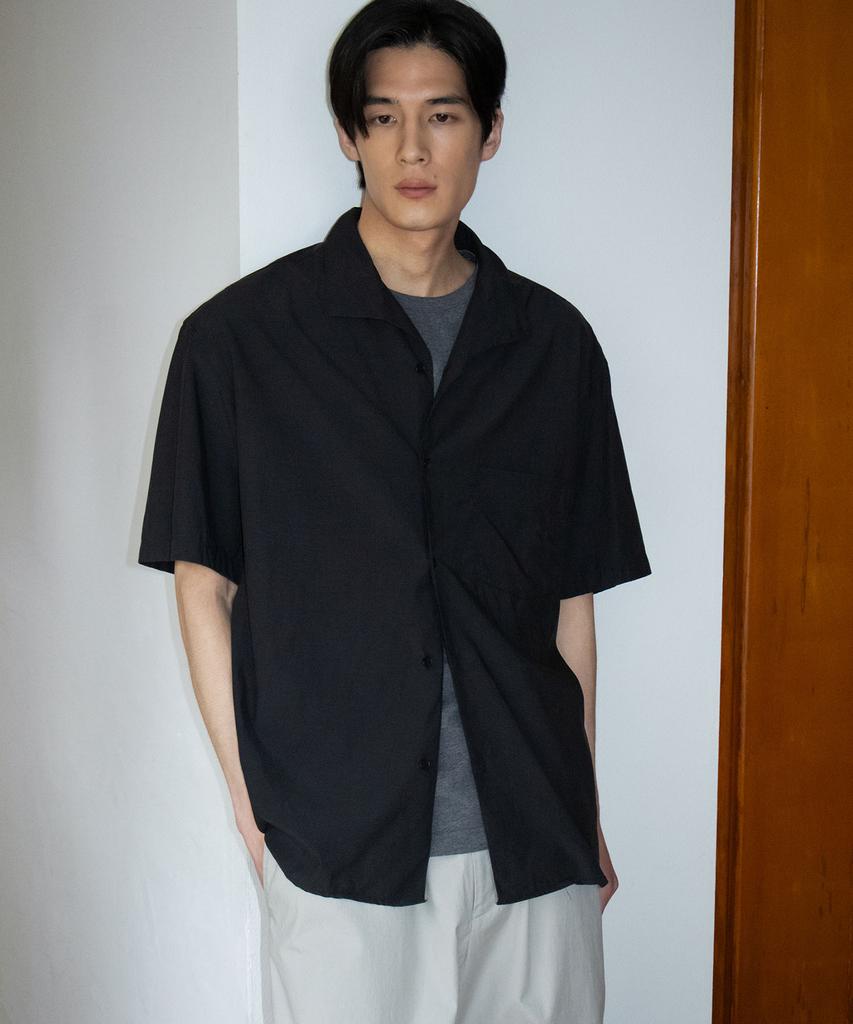 BLANKROOM Nilo Half Shirt_Washed Black