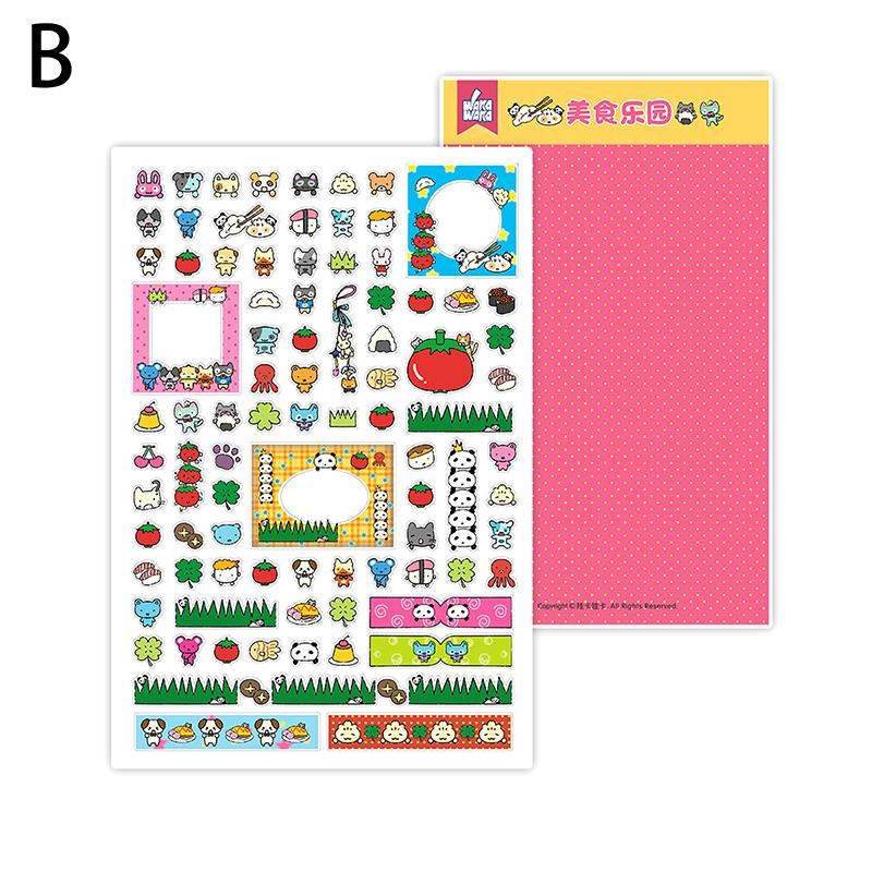 1 лист милых мультяшных наклеек-этикеток канцелярские наклейки для скрапбукинга DIY фотокарточки элементы декора телефон наклейка наклейка