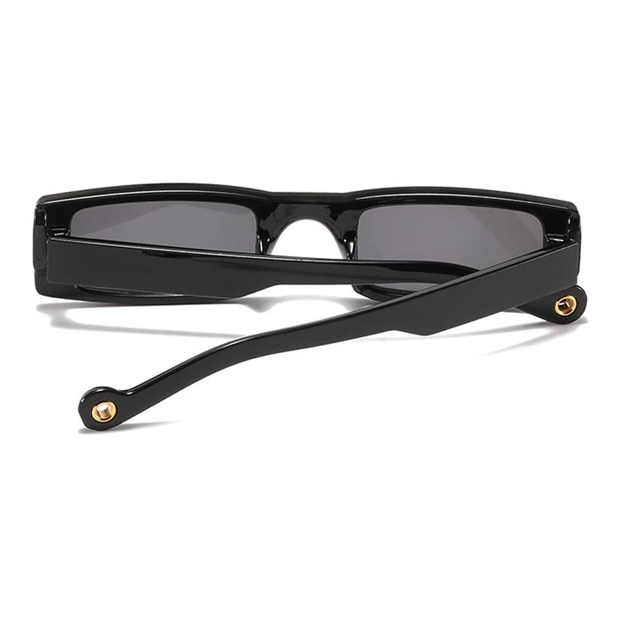 Женские солнцезащитные очки Ретро Маленькие квадратные солнцезащитные очки Модные Прямоугольные солнцезащитные очки Защита от УФ-лучей Очки