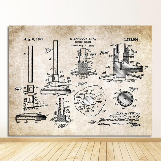 Печать Наука Настенные Фотографии Периодическая Таблица Химия Искусство Холст Картина Лабораторный Декор Химический Элемент Винтаж Плакаты