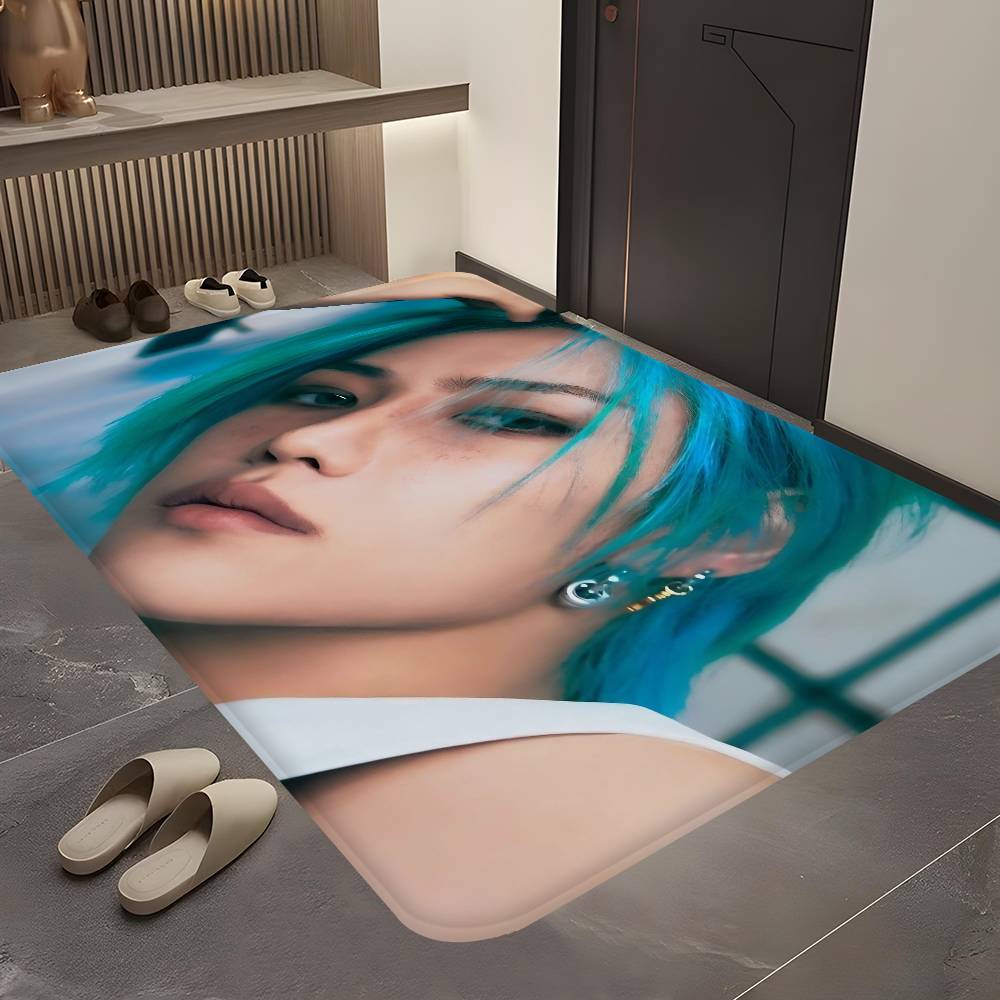 Kpop F-felix Room Mats Retro Multiple Choice Living Room Kitchen Rug Non-Slip Welcome Rug