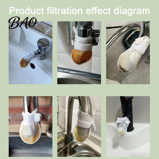 Replacement Filter for Kitchen Faucet 10/20/40/50Pcs Cotton Bags, High-Density Non-Woven Water Socks Thickened Polyester Bag Bathroom Tap, Sediment