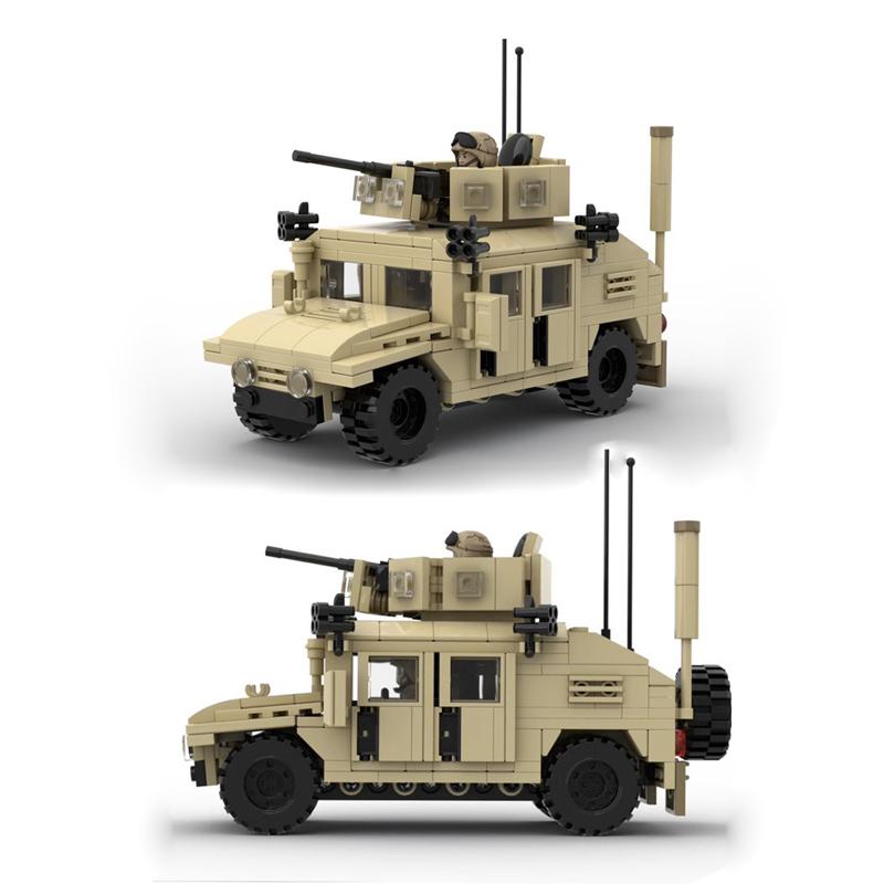 Конструктор MOC Военный США M1114 Хаммер Модель M1025 Внедорожный Бронированный Транспорт M998 Строительный Блок Игрушка Подарки