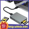 Высокоскоростной кард-ридер CFe-B 40 Гбит/с USB 4.0 для карт CFexpress B Алюминиевый корпус Адаптер для карт памяти Для Android/MacOS/Windows