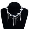 Pearl Neck Chain Light Luxury Design Tassel Necklace Female Star Multi-layer Premium Sweater Chain