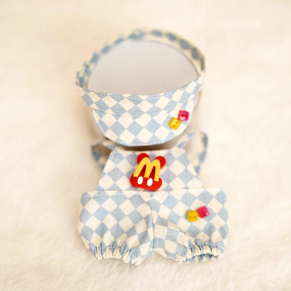 17 см Кукольная одежда шахматная доска теннисный комплект одежды детская подвесная одежда подтяжки брюки замена одежды трендовый подарок