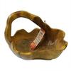Teak Root Bowl Back Handle 30cm