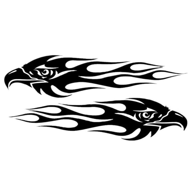 Наклейки на мотоциклы Eagle Flame: Водонепроницаемая, солнцезащитная, устойчивая к царапинам пара.