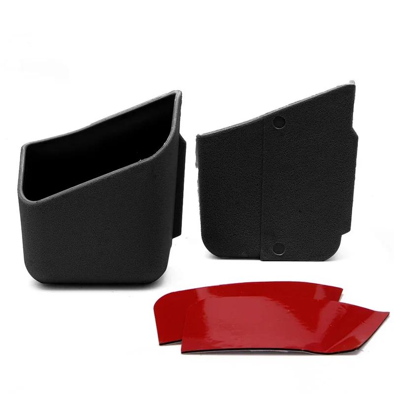 1Pair Universal Car Organizer Glasses Phone Holder Storage Organizer Black Phone Fashion Dashboard Tidy Auto Accessories