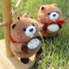 Hug Bowl Marmota Soft Plush Keychain Toy With Pp Cotton Fill For Girls Backpack Decor