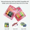 5 Pack Replacement for Label Maker Refills 9mm*300cmRoll Manual Embossing Label Tape Refills