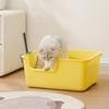 Cat Litter Box Oversized Splash-proof Semi-closed Huge Pet Toilet Oversized Fence High Cat Litter Box Pet Supplies