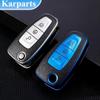 Leather Car Key Cover Bag Case Shell for Ford Focus 2 3 MK3 ST RS Ecosport Kuga Escape Fiesta Fold C-Max S-Max Mondeo Accessories