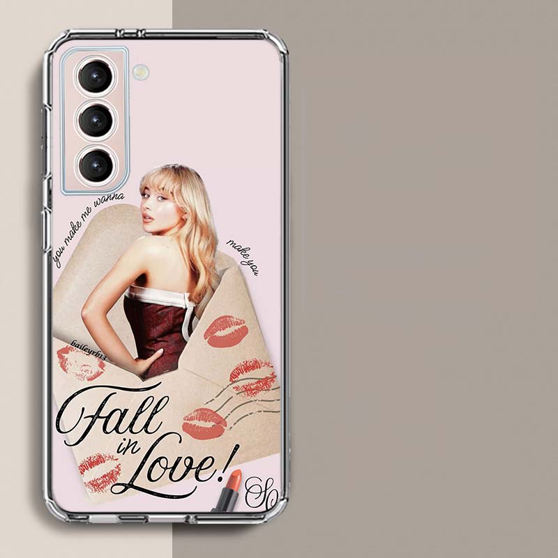 Чехол для телефона Singer S-Sabrina C-Carpenter для Samsung Galaxy S25 Edge S24 S23 FE S21 S20 S10 Plus S22 S26 Ultra Чехол Прозрачные чехлы