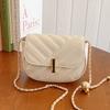 Chic Women's Small Chain Crossbody Bag Fashionable Spring 2024 Pu Leather Minimalist