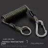 Elastic Coil Fishing Missed Rope Lockable Retention Fishing Rope Climbing Buckle Rope  Fishing