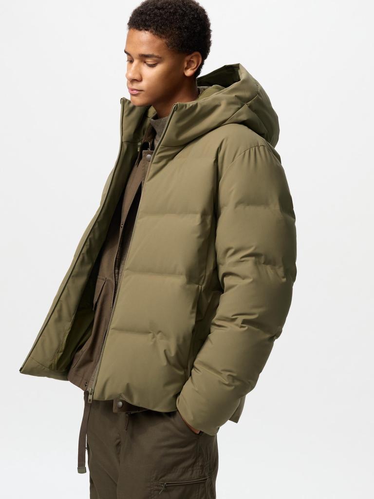 Uniqlo Япония бесшовная пуховая парка