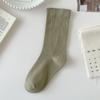 1/5/10 Pairs of Women's Mid-tube Socks Solid Color Casual Socks Cotton Socks