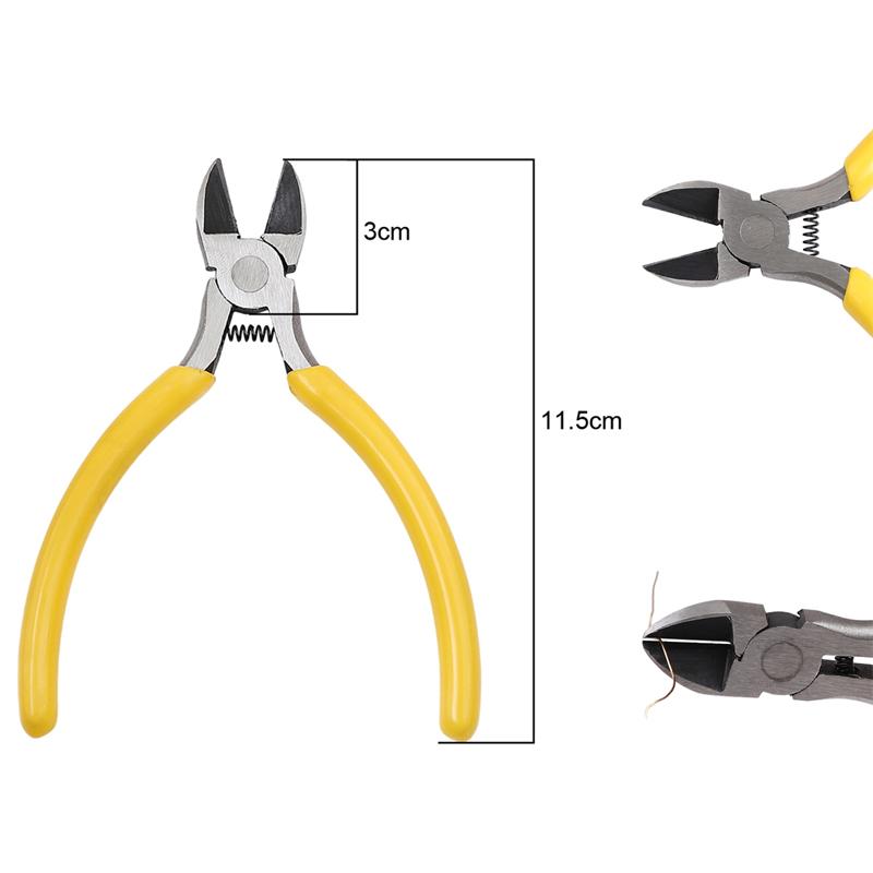 Ручка противоскользящая для сращивания и фиксации ювелирных изделий, плоскогубцы желтого цвета, набор инструментов и оборудования для дизайна ювелирных аксессуаров «сделай сам»