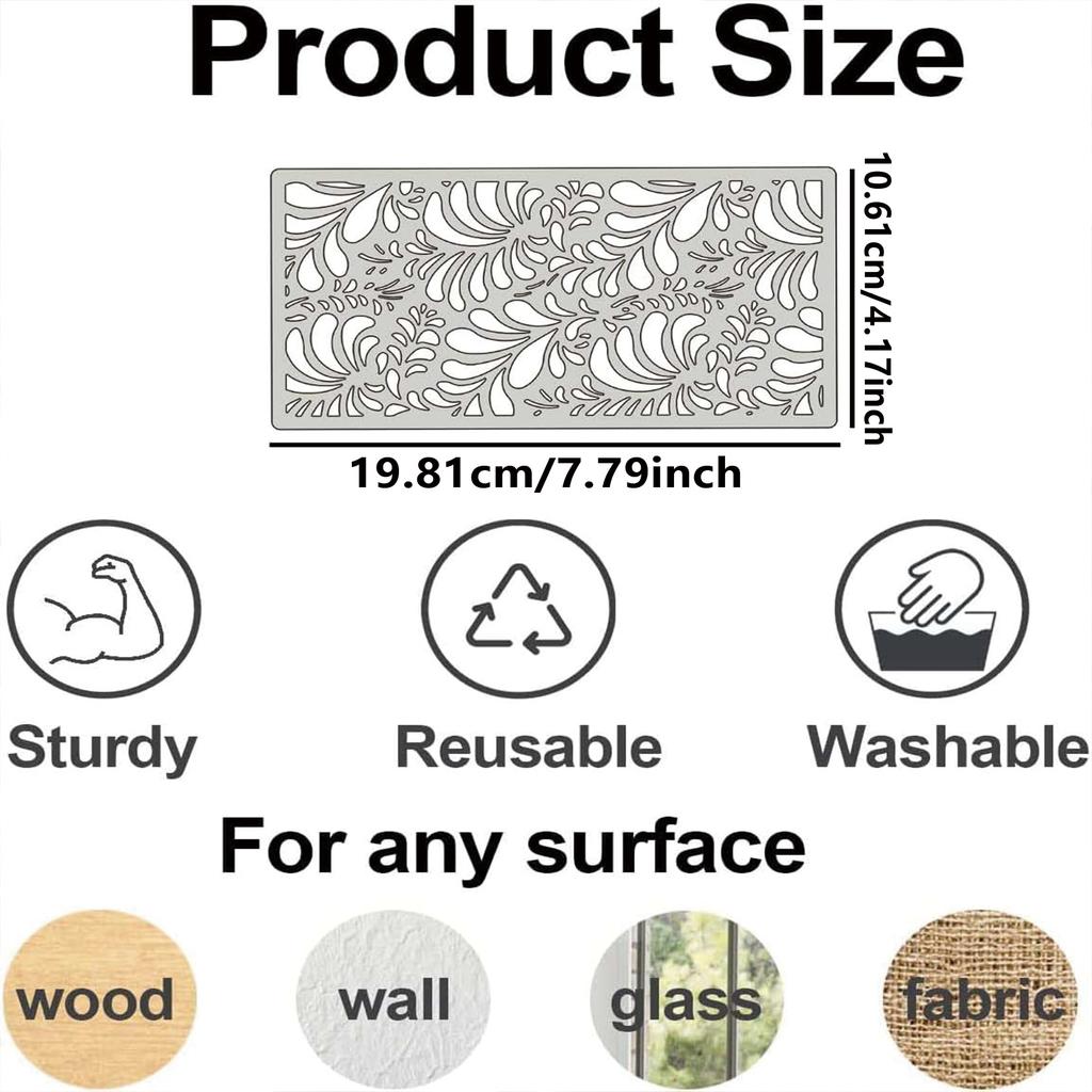 18 штук/набор, Текстурный шаблон, DIY Полый шаблон для рисования, ПЭТ-материал, Легко чистить, Форма для латте-арта для торта, Инструмент для ручной росписи плакатов