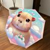 1PC Hamster Clouds Automatic Open/Close Umbrella with Windproof, 8-Rib Sturdy Canopy, Durable Ribs, Fashionable Design, Outdoor Accessory, Fun Prin, H
