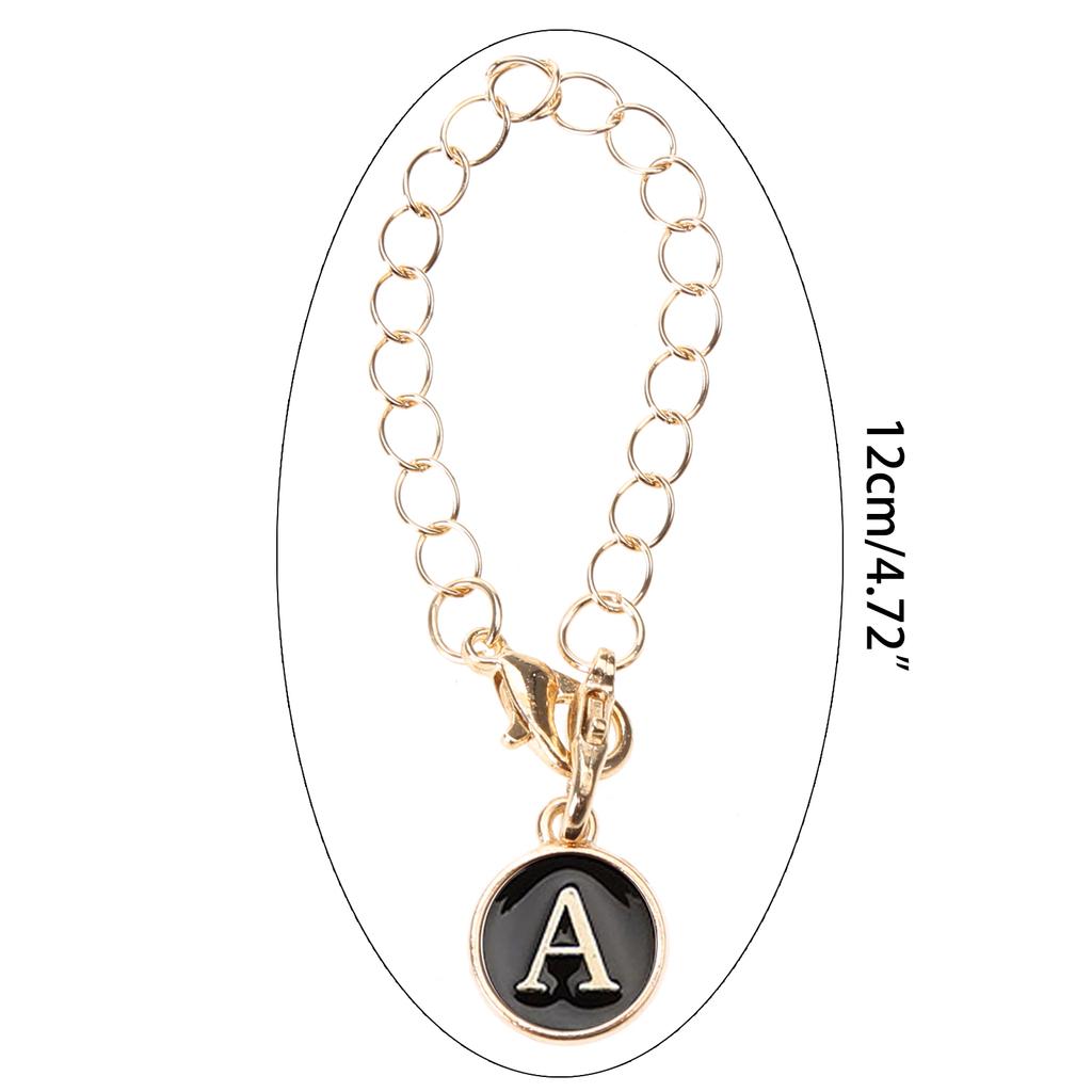 Буква Шарм Аксессуар для Чашки Уникальный Круглый Шарм для Ручки для Брелока Рюкзака Цепочка для Ручки Водяной Чашки с Застежкой-Лобстером