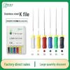 Stainless Steel/Nickel-Titanium Dental Root Canal Files: K-File, H-File, R-File with Irrigation Needles