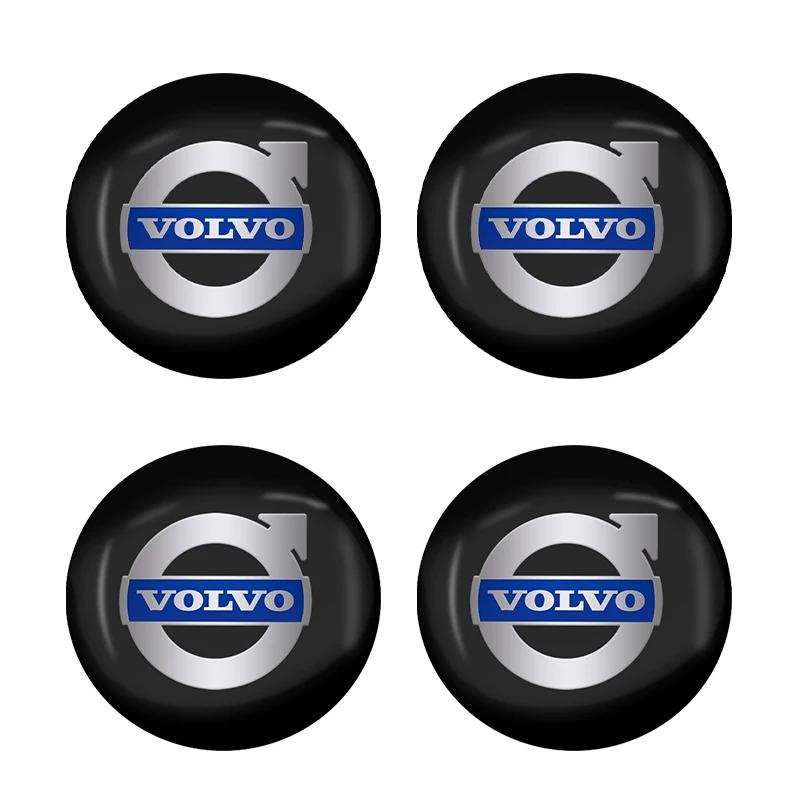 4PCS 56mm Car Styling Wheel Hub Caps Emblem Badge Stickers Decoration for Volvo V50 S60L XC60 S40 XC90 V60 S80 V90 V70 V6 T6 CUH1
