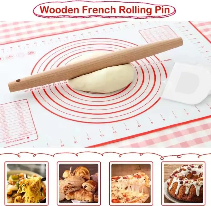 1 шт. 40X50 см белый и красный коврик для замешивания теста силиконовый коврик для выпечки пиццы торт тестомес кухонный гриль гаджеты формы для выпечки