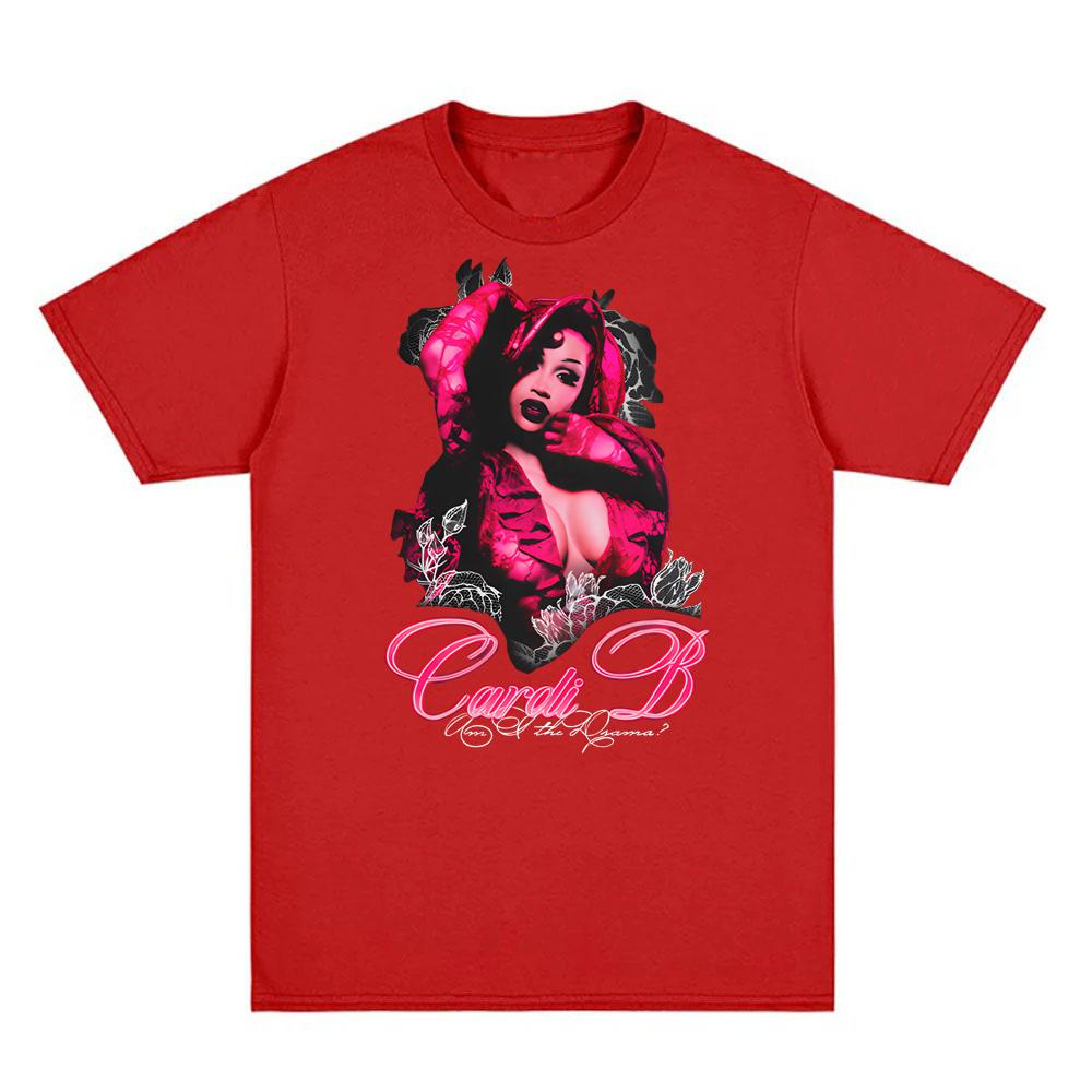 AM I THE DRAMA Pretty and Petty TEE Fashion Vintage New Cardi B Tshirts Top Goth Grunge Oneck High Quality FemaleMale Tshirt