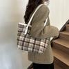Chic Black White Brown Large Tote Bag For Women With Trendy Street Style Design