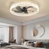 IRALAN Modern New Ceiling Fan Light Living Room Bedroom Simple Chandelier Fan Intelligent Remote Control Restaurant LED Fan Lamp