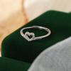 Banyan Tree S925 Sterling Silver Love Zircon Ring - Elegant, Trendy, and Simple Fashion Accessory for Women