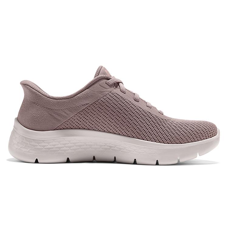Skechers Go Walk Удобные Модные Простые Универсальные Низкие Кроссовки Женские Сникеры Серый Коричневый 125516-TPE