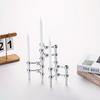 Nordic Style Candle Holder Metal Molecular Structure Triangle Candlestick  Gift