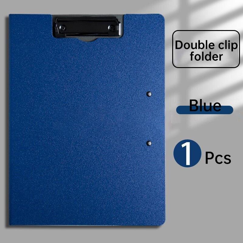 Папка для файлов формата А4, буфер обмена, блокнот для записей, зажим для заметок, двойная доска, скрепки для бумаг, органайзер для тестовой бумаги, школьные принадлежности, офисные канцелярские принадлежности