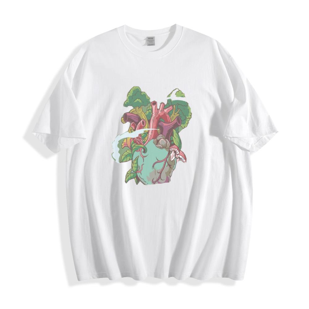 Heart of Nature T-Shirt - Vibrant Organic Unisex Tee