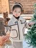 Girls' 2025 Winter Motorcycle Jacket - Velvet-Lined Leather One-Piece