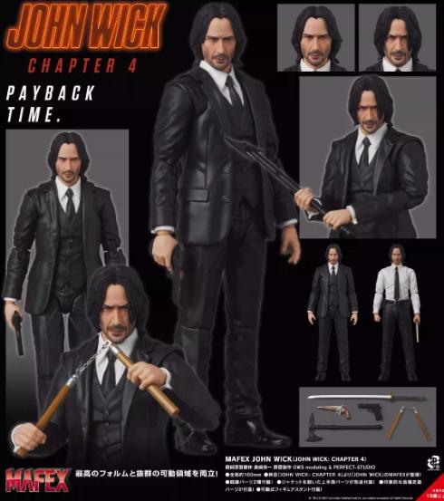 Mafex 212 Джон Уик Глава 4 Сочлененная ПВХ Коллекционная Фигурка Сочленения Двигающиеся Игрушка-Фигурка