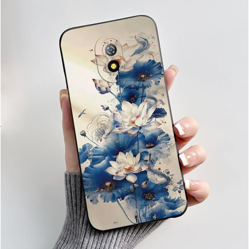 Case For Itel A16/A16 Plus/A23/Itel Alpha Lite Anime Style Bumper Soft Silicone Jelly Black Case Trendy Painted Shockproof Cover